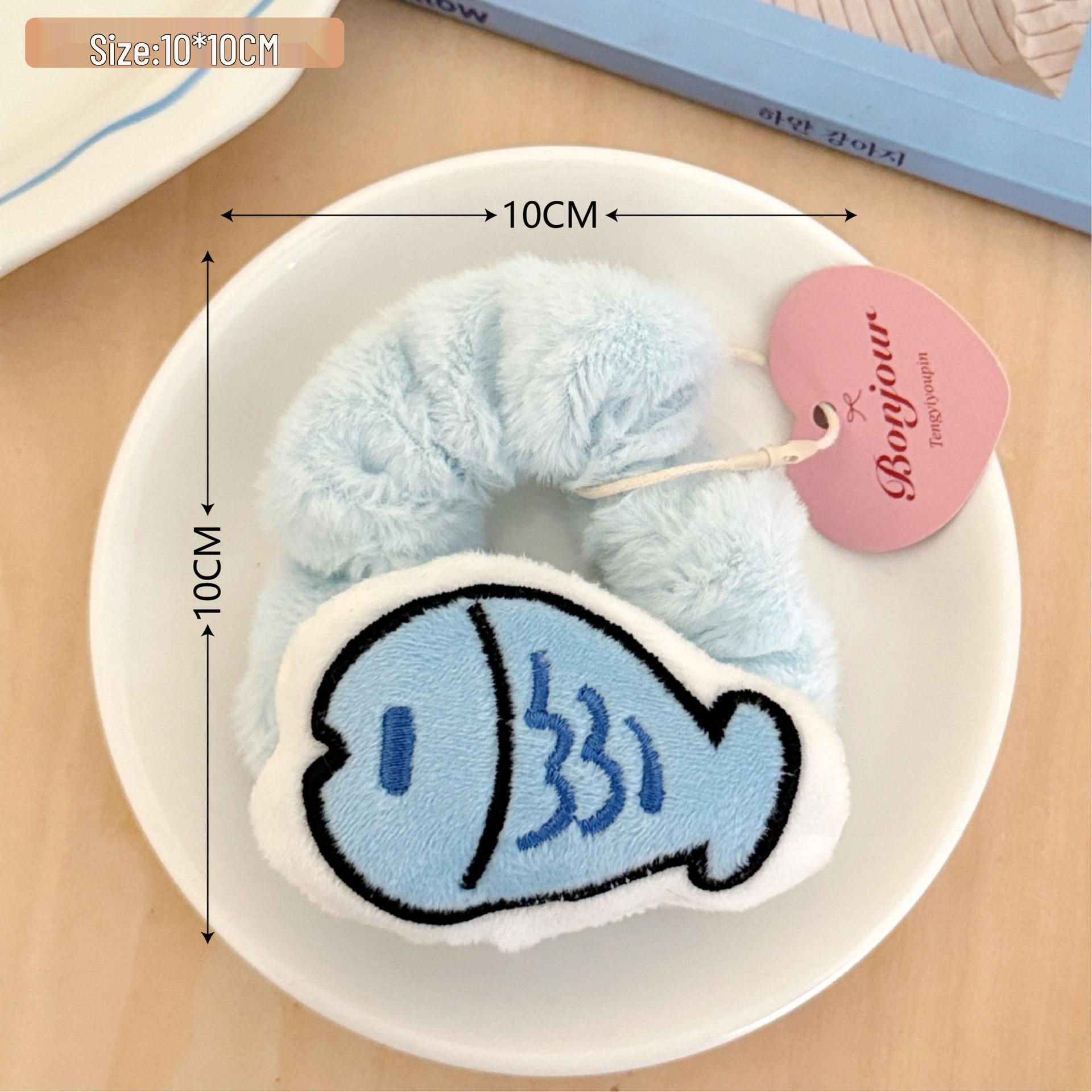 Мультяшная цветная вельветовая резинка для волос с питомцем: Милая и универсальная резинка для волос для девичьих хвостов и пучков