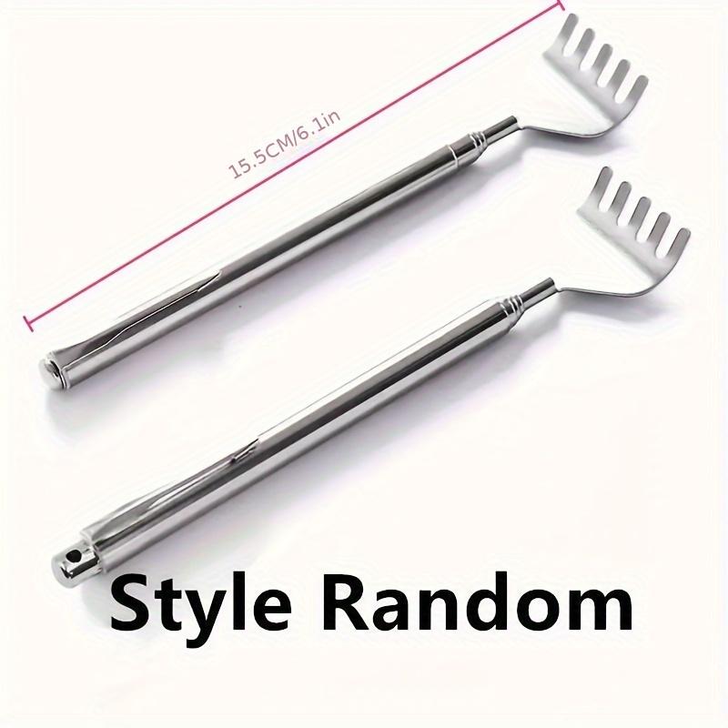 Telescopic Rear Scraper, Portable Itch Relief Tool, Durable Stainless Steel Rear Rake Scraper
