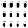 24pcs Valentine's Day Press On Nail Medium Square Shape Acrylic False Nail With Heart Designs Stick on Nail For Women