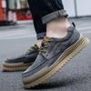 Summer Hot-Selling Cart Workwear Low-Top Casual Leather Shoes Genuine Leather Top Layer Outdoor Men'S Shoes Are Popular
