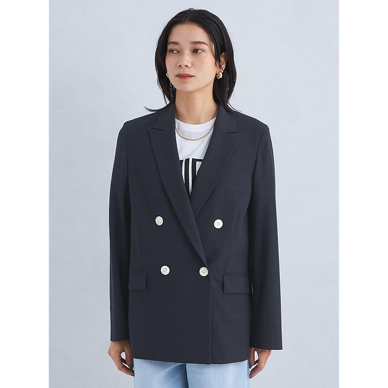 [United Arrows Green Label Relaxing] Soccer Like Double Jacket -Machine Washable Stretch- 35221621675 0330 OFF WHITE(03) S(36)