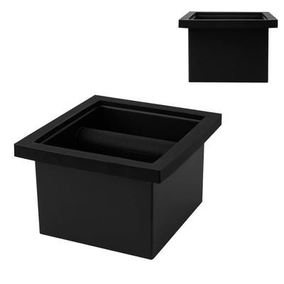 Watchget Espresso-Abklopfbehälter, bodenloser Kaffee-Abklopfbehälter, Edelstahl-Abklopfbehälter, Kaffeesatz-Abklopfbehälter, Kaffee-Abklopfbehälter, Kaffee-Mülleimer