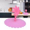Silicone Lid Dustproof Hot and Cold Beverage Cup Cover with Flower Shape Handle for Kitchen Home