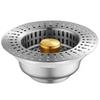 Stainless Steel Sink Strainer Basket For Kitchen Washbasin ABS Pop Up Drain Stopper For Dishwashing Pool Universal Filter