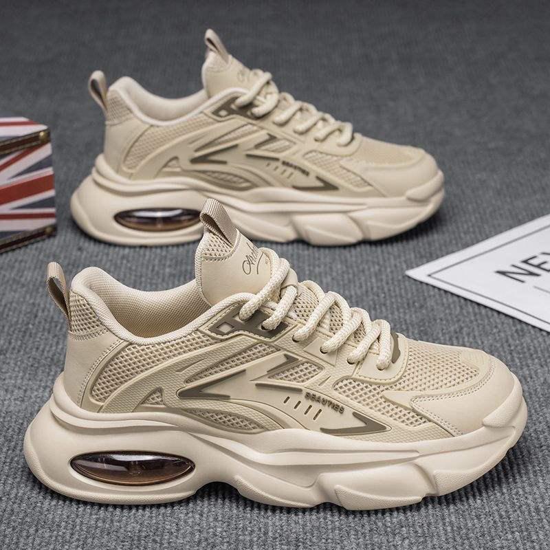 

Мужские летние дышащие сетчатые повседневные кроссовки 2025 - Молодежные и папины кроссовки для бега на платформе 39