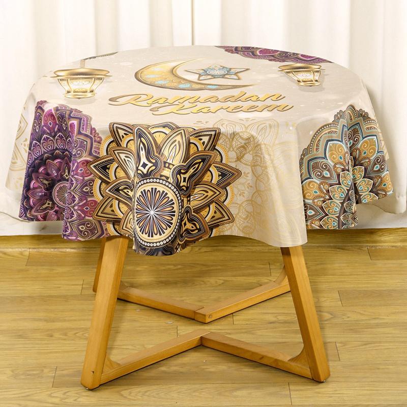 Ramadan Decor Tablecloth Eid Mubarak Decor For Home 2026Ramadan Kareem Islamic Muslim Party Eid Al Adha Gifts Happy Eid Al Fitr