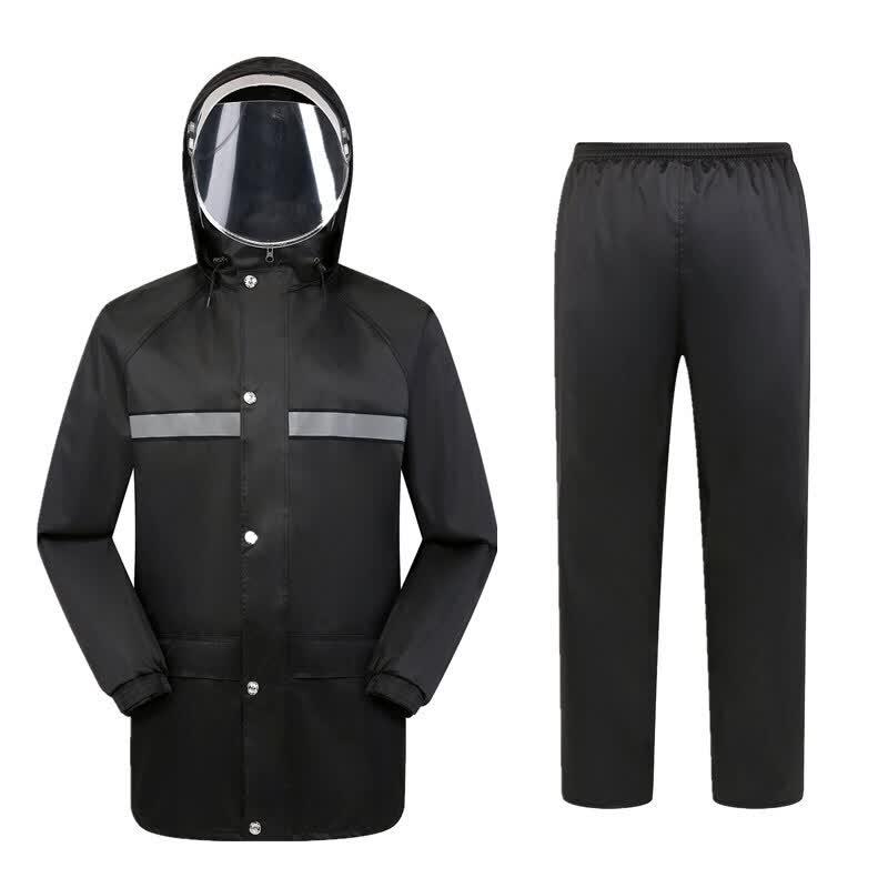 Yan Wang 718 Reflective Work Rain Suit XXXXL
