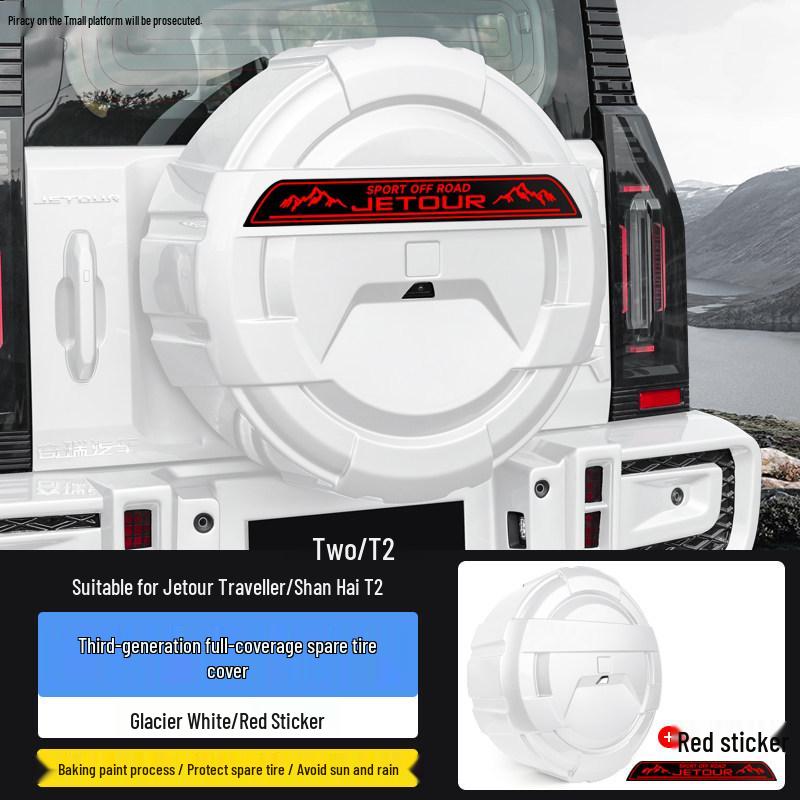 Enhanced Jetour Traveler ShanHai T2 Full-Size Thick Tire Cover with Light