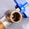 Brass 1/2inch Water Shut Off Valves with Handle Universal Water Flows Control Valves Hot/Cold Water Turn Angle Stop Valves