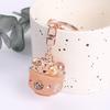 Yousheng Treasure Bowl Keychain Rhinestone Wealth Charm with Key Ring Backpack Handbag Charm Keychain Gift for Men Women