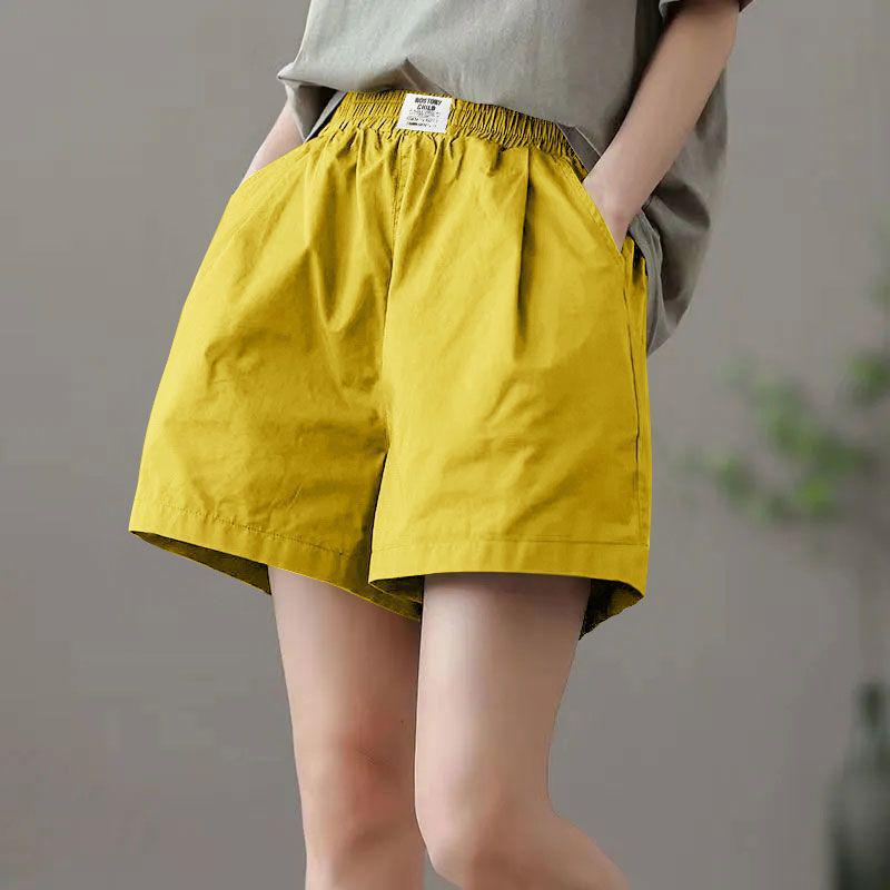 

Women s High-Waisted Cotton Shorts: Versatile Wide-Leg, Casual Straight Five-Point Pants for Summer 2026. 4XL (77.5-85kg)
