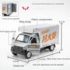 1:32 Wuling Rongguang Coaster Car Model Toy Doors Opened Pull Back Truck Models Sound Light Decorations Present for Children