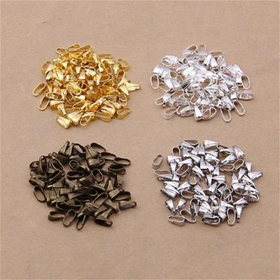 Hanmade Accessories Clip Clasp DIY Buckle Connectors 7mm Pinch Bails Jewelry Findings 100pcs Necklace Pendant