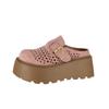 Thick-soled Women's Spring One-pedal Lazy Women's Shoes, New Heightening Outer Wear Bag Head and Half Slippers