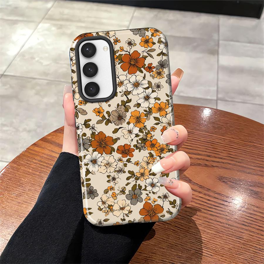 

Retro Little Flower Fashion Soft Cover Capa Phone Case for Samsung Galaxy S25 S24 Ultra S20 FE A36 A56 S23 S23Ultra A26 S25Ultra Galaxy S23