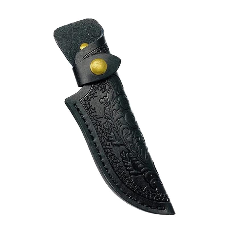 Pocket Knife Sheath Handmade Pouches Leathers Knife Holsters Straight Knife Holder Outdoor Carry Sheath Tool for Outdoor Camping