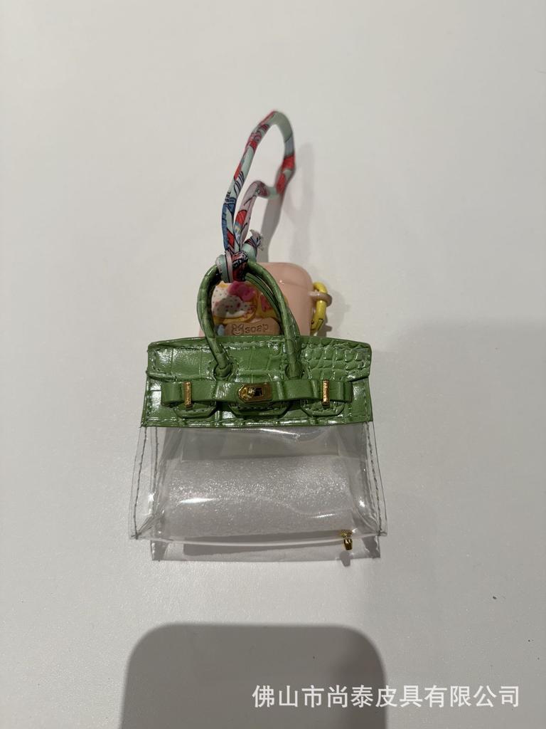 Internet-Prominente Damen Auto Schlüssel Tasche Mini Transparente Tasche Anhänger Exquisit Hochwertige Kopfhörer Tasche Roter Umschlag Auto Anhänger