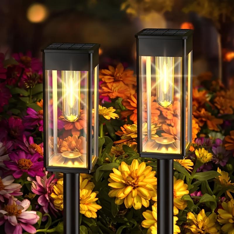 Solar Tungsten Lawn Lamp,LED Outdoor Ambient Lighting, Suitable for Courtyard, Garden, Villa, Driveway, and Festive Party Atmosphere Decoration