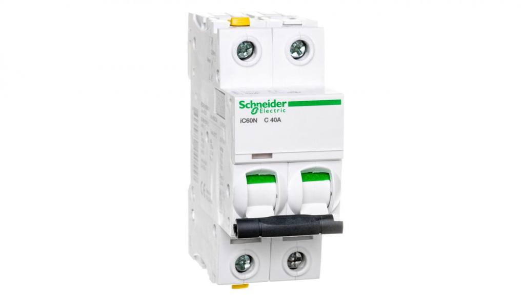 Circuit Breaker 2P C 40A 6Ka Ac Ic60N-C40-2 Acti9 A9F04240
