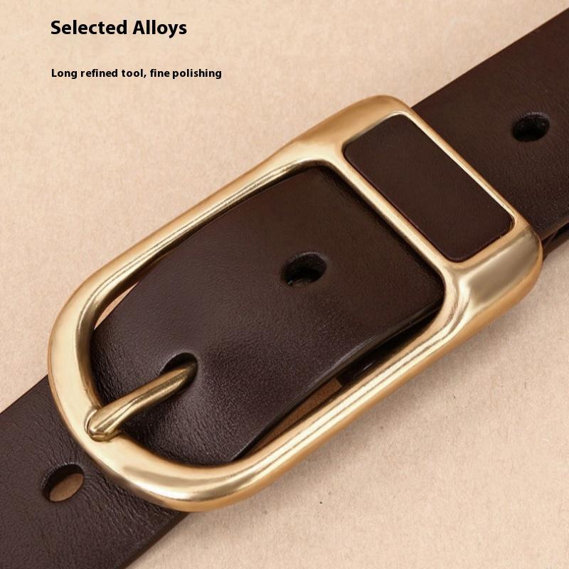 Men's and Women's Belts, Pin Buckle Casual Belts, Young and Middle-aged Business All-match Belts
