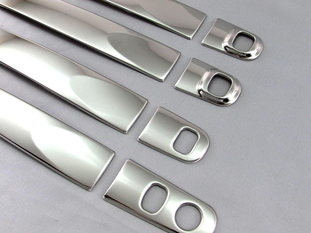 BRIGHTZ Finish Stainless Steel Door Handle Cover Half Cover for Toyota Thor Custom Compatible with Toyota Thor Custom and Ultra-Mirror Knob, Type,