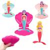 Funny Spin Mermaid Dive Toys Rising Design Mermaid Pool Toy Floating Shell Mermaid  Summer Swimming