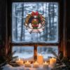 Christmas Steam Train Glass Display Case Home Decoration Decorative Static Stickers