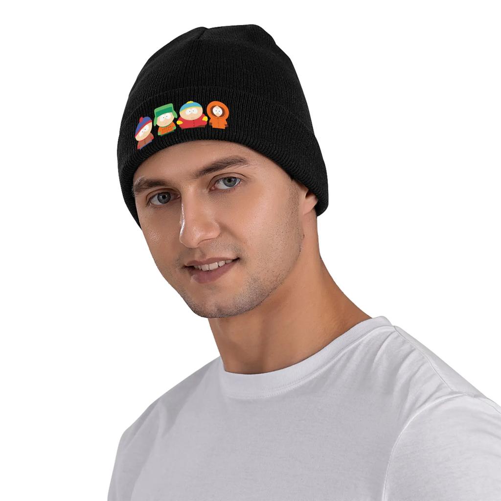 SouthPark Cartoon Knitted Hat Beanie Autumn Winter Hats Warm Acrylic Casual Stan CartUnisex Kyle Kenny Caps Unisex Women Gift