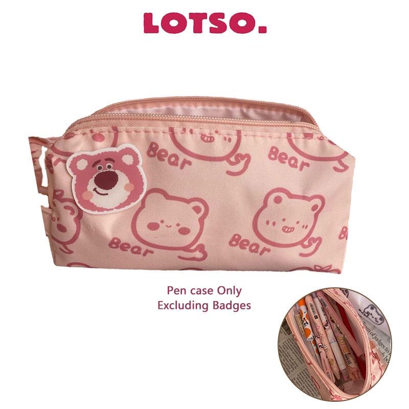 Lotso Pencil Zipper Case Cute Little Bear Largecapacity Student Stationery