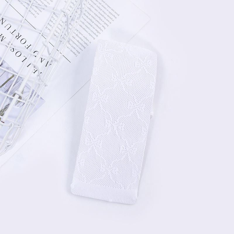 Girls Cotton Mesh Breathable White Bow Summer Mid-Calf Socks One Size