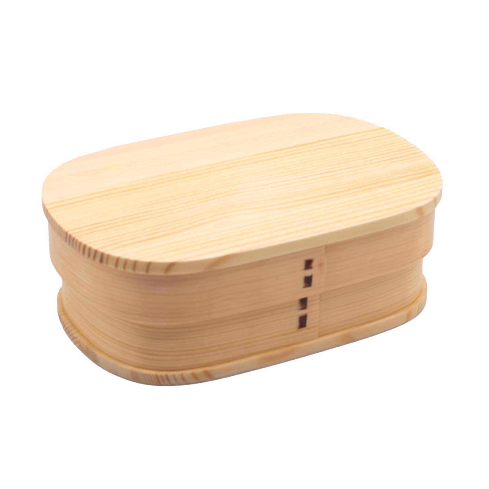 

Magewappa bento 19 x 13 lunch box, wooden, approx. cm, box, one-tier, natural, A-88-273615 бежевый