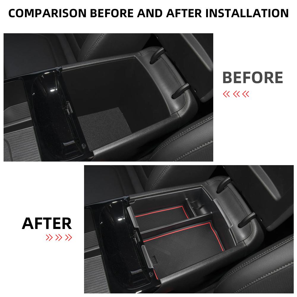 For Hyundai Tucson 2025 2026 Armrest Storage Box Center Console Organizer Tray Plate Container Car Interior Accessories