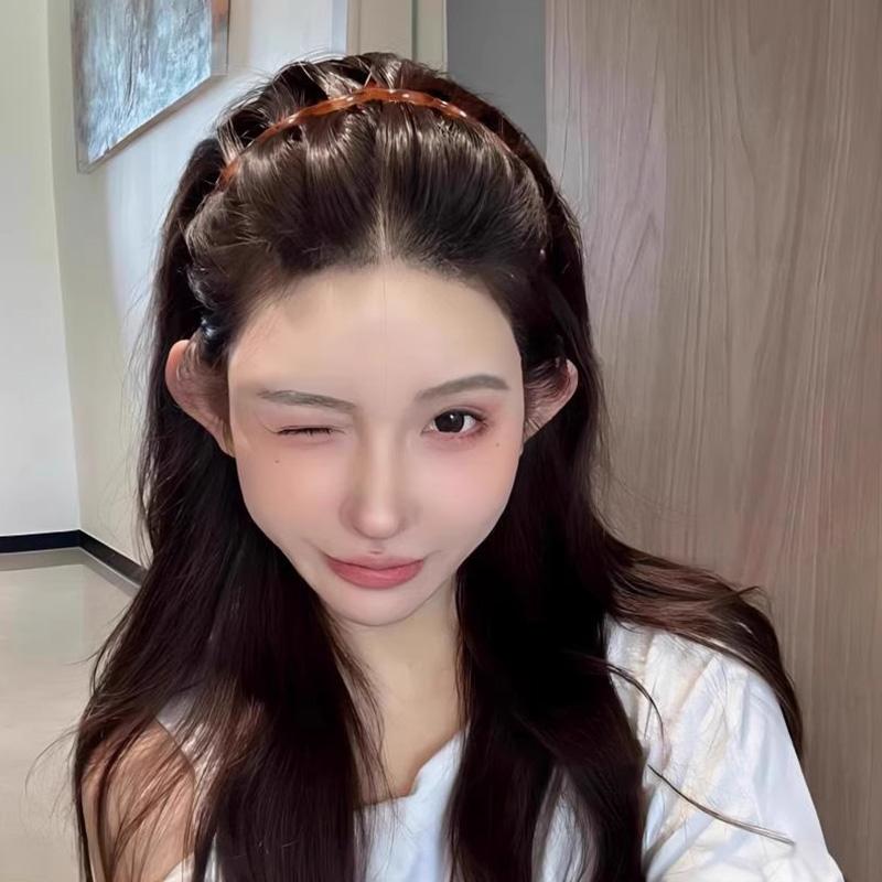 Fix Bangs Broken Hair Teethed Non-slip Amber Hair Bands For Women Girls Sweet Hair Ornament Headband Fashion Hair Accessories
