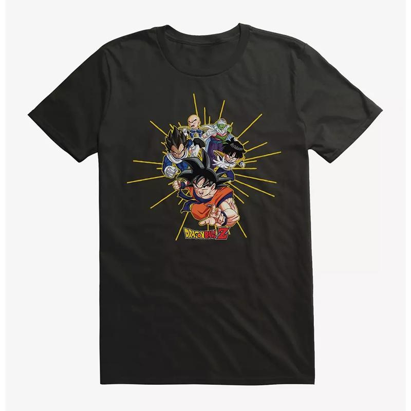 Nuova T-shirt Estiva Classica Giapponese Dragon Ball Cartone Animato Anime Oversize HighStreet Vintage Vestibilità Larga Manica Corta