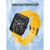 Fashion Women Men Watches Silicone Strap Creative Quartz Watch Square Watch Multi-function Clocks Wristwatch Gift