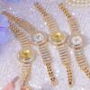 High-end Luxury Woman Watch Full Diamond Gold Silver Bracelet Women Fashion Quartz Wristwatches Ladies Rhinestone Clock