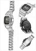 Stříbrné hodinky Casio s plně kovovým pouzdrem a solárním napájením G-Shock GMW-B5000D-1JF Pánské Bluetooth, Design, Rádiově řízené