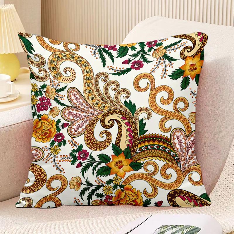 

Декоративная наволочка с принтом в стиле бохо в винтажном стиле для спальни, гостиной, квадратная подушка, наволочка 45x45cm