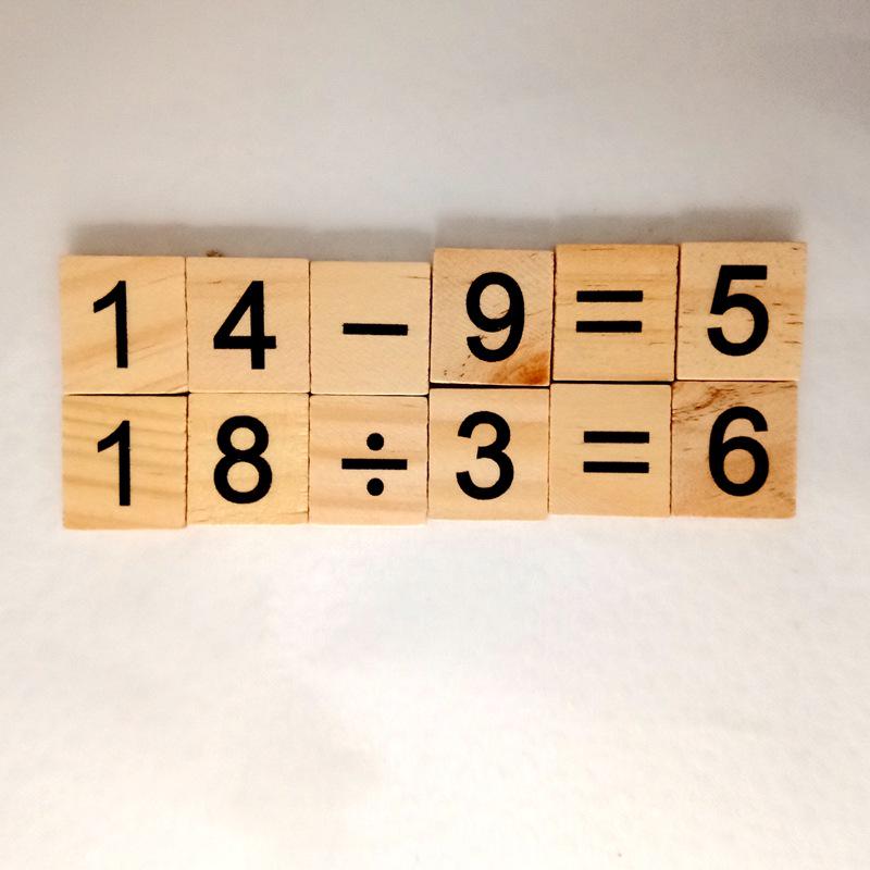 Educational 0-9 Number Wooden Blocks Puzzle Game for Children