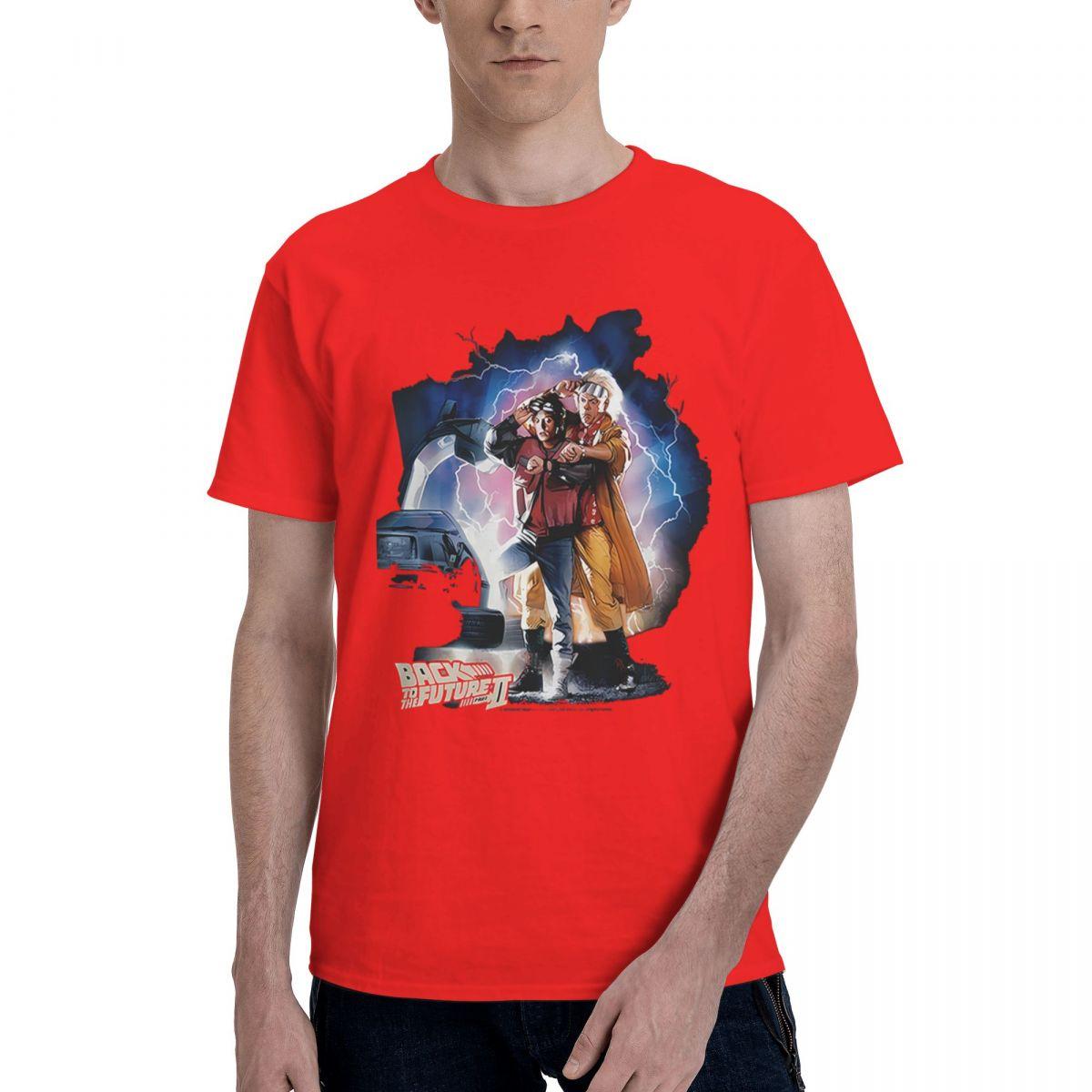 

Back To The Future Mcflydoccarlightning 100 Cotton Casual Breathable Confortable Top Mens Clothing Deals Graphic Tee S