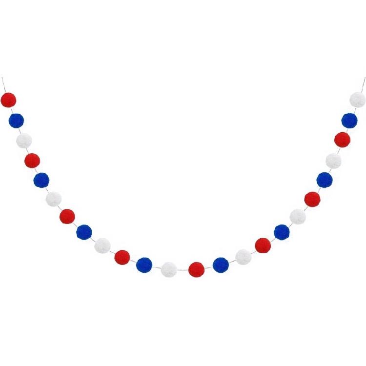 Patriotics Decorations Independence Day Party Felt Ball Skewers Celebration