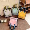 2025 New Two-dimensional Cartoon Japanese Girl Nylon Bag Women's Portable Shopping Bag Color Matching Large-capacity Shoulder Bag