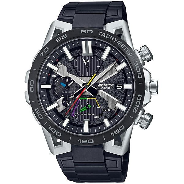 CASIO Men's EDIFICE EQB-2000YDC-1AJF [EDIFICE Suspension Arm Design Model] Round Watch Black