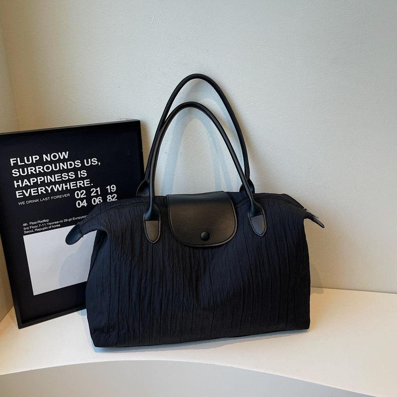 

Повседневная холщовая сумка-тоут большой вместимости женская новая простая сумка-тоут модная сумка под мышкой чёрный