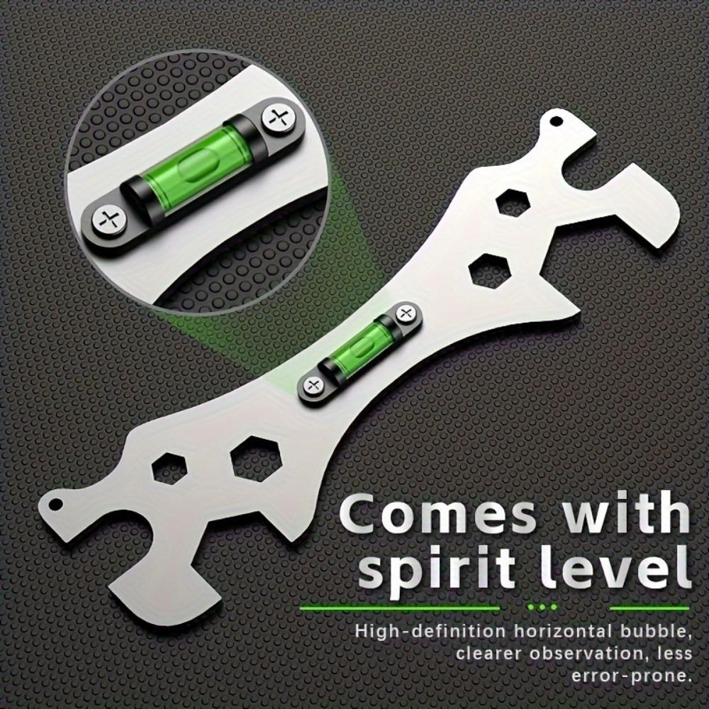 Steel Bathroom Multifunctional Stainless Wrench With Hexagonal Level Rustproof Thickened Design For Shower Installation Plumbing Tools