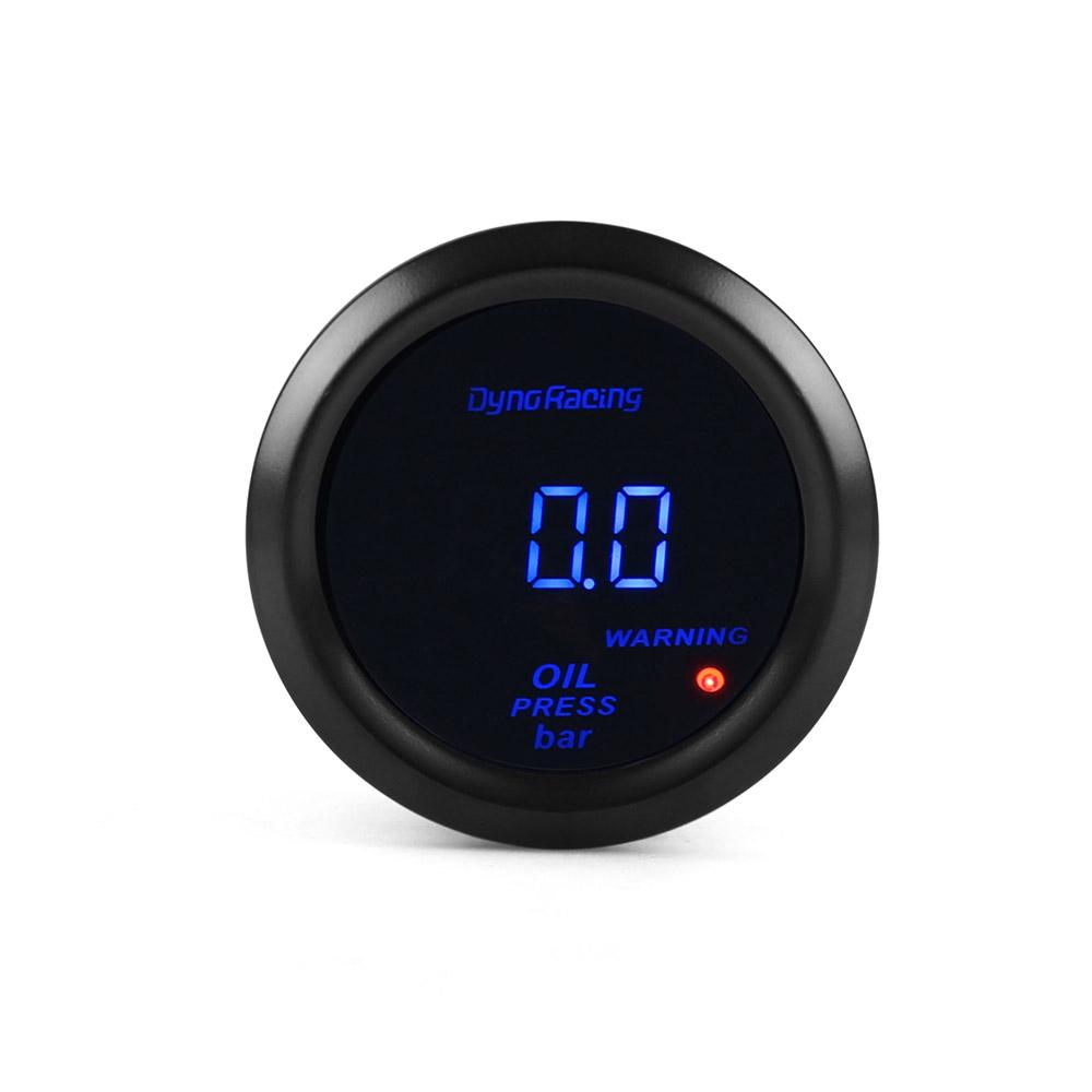 Blue Led with sensor 2" 52MM Oil pressure gauge Digital 0-7bar Oil press gauge Car meter BX102445