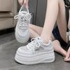 Niche Retro Platform German Training Shoes Popular Dad Shoes Women's 2025 Summer Little White Shoes Heightening Muffin Sports Board Shoes