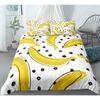 Yellow Banana Bedding Set Sweet Tropical Fruit Duvet Cover King/Queen Size For Kid Adult Vegetarian 2/3pcs Polyester Quilt Cover