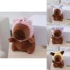 Adorable Capybara Plush Toy Bag Charm Soft Stuffed Animal Doll With Cute Design