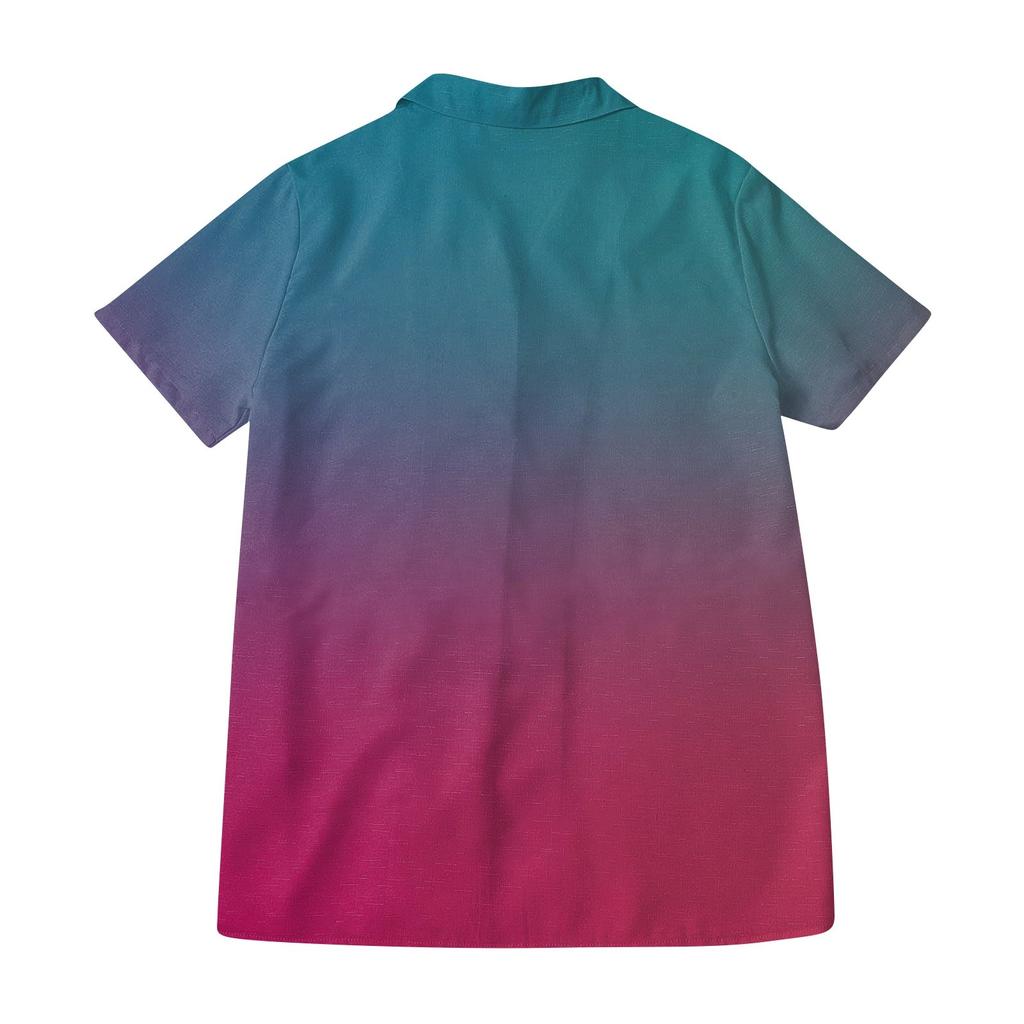 Women's Fashionable Casual Short-sleeved Retro Button Cardigan Top